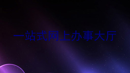 一站式网上办事大厅