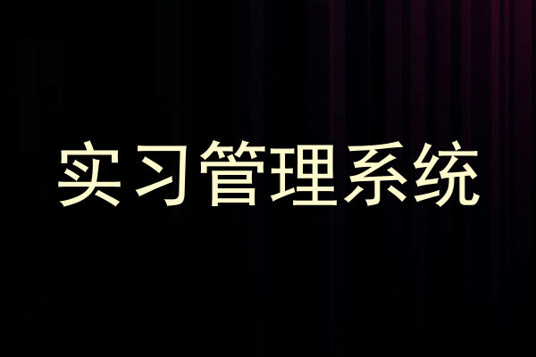 实习管理系统