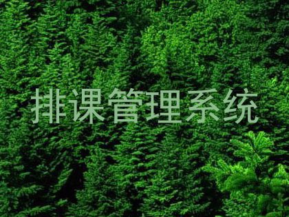 排课管理系统