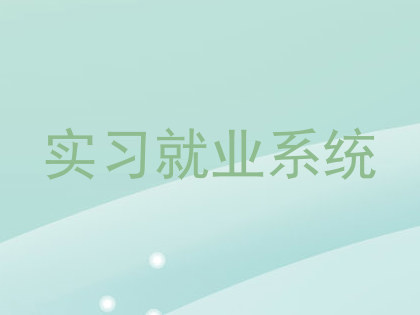 实习就业系统