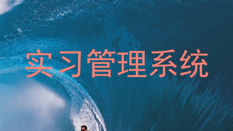 实习管理系统
