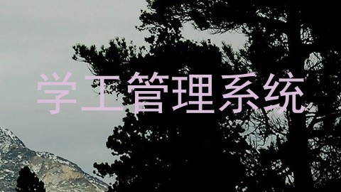 学工管理系统