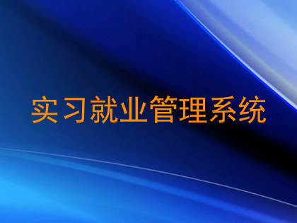 实习就业管理系统