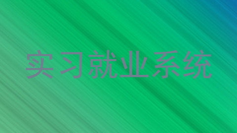 实习就业系统
