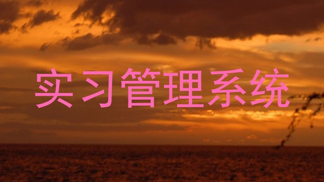 实习管理系统