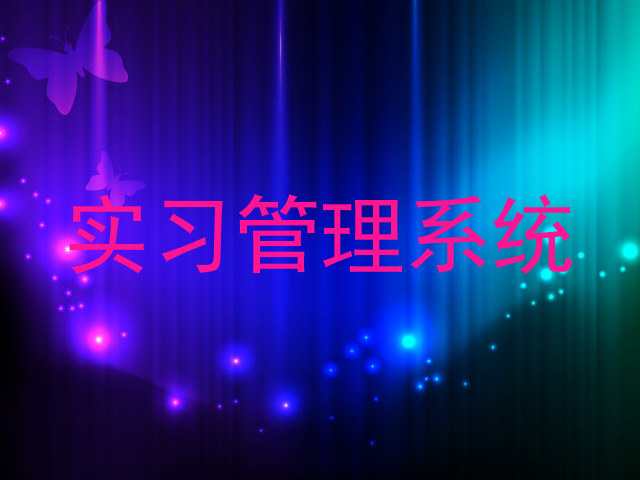 实习管理系统