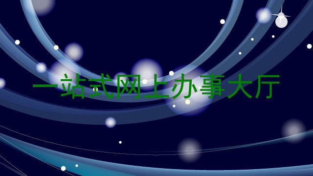 一站式网上办事大厅