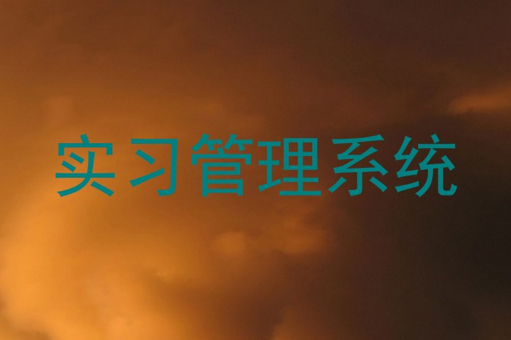 实习管理系统