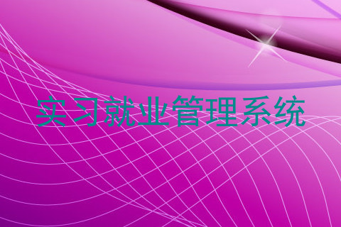 实习就业管理系统