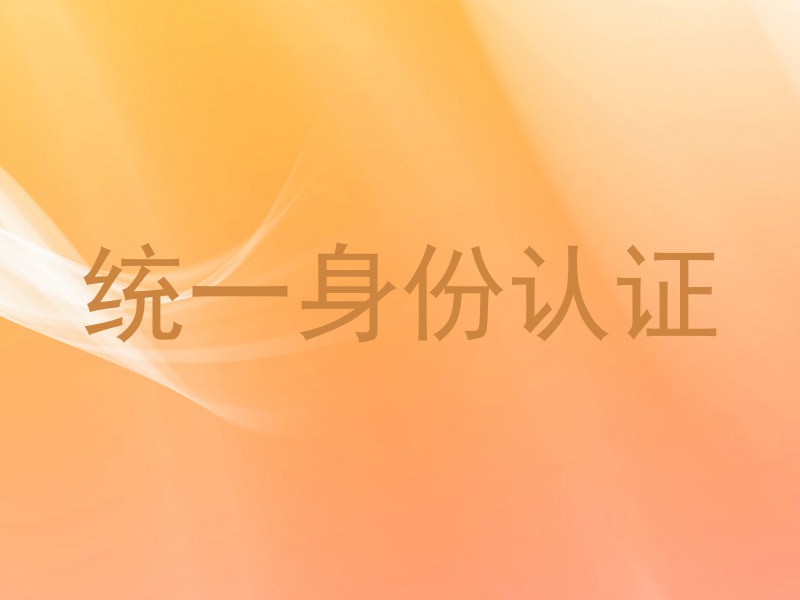 统一身份认证
