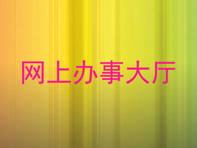 网上办事大厅