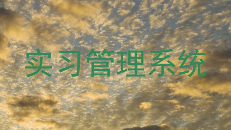 实习管理系统