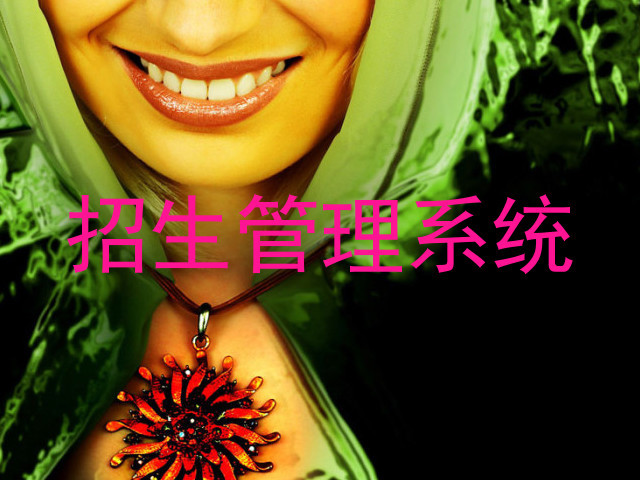招生管理系统