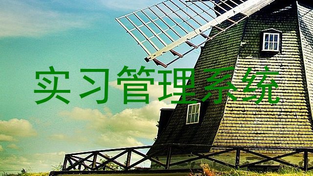 实习管理系统