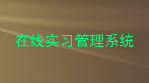 在线实习管理系统
