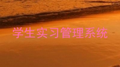 学生实习管理系统