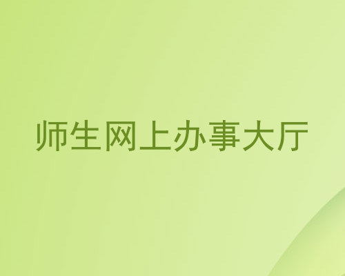 师生网上办事大厅