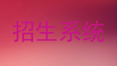招生系统