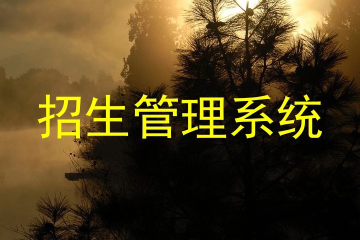 招生管理系统