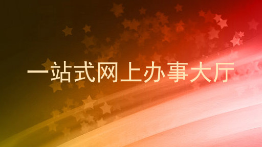 一站式网上办事大厅