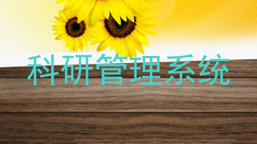科研管理系统