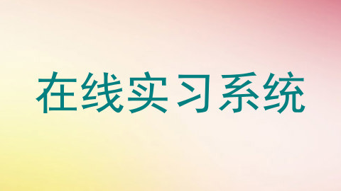 在线实习系统