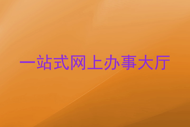 一站式网上办事大厅