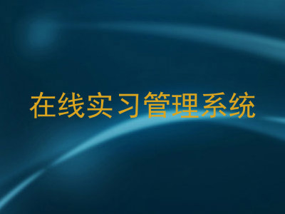 在线实习管理系统