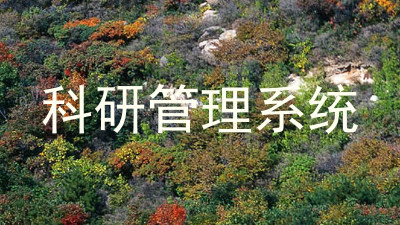 科研管理系统