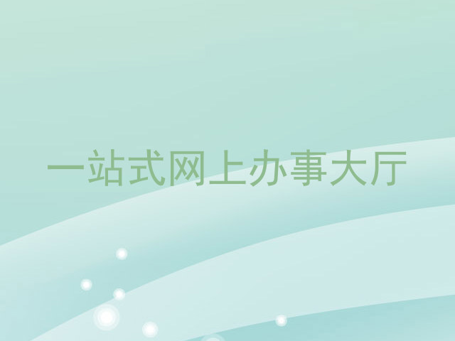 一站式网上办事大厅