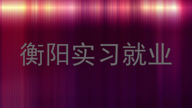 衡阳实习就业