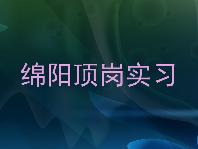 绵阳顶岗实习