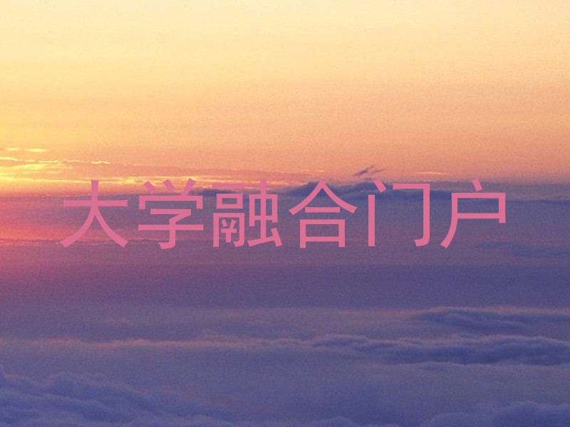 大学融合门户