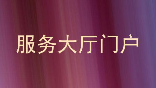 服务大厅门户