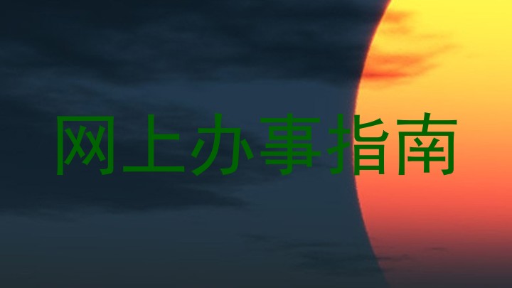 网上办事指南