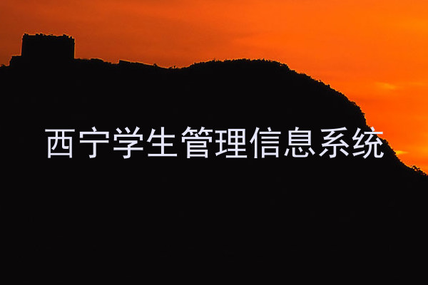 西宁学生管理信息系统