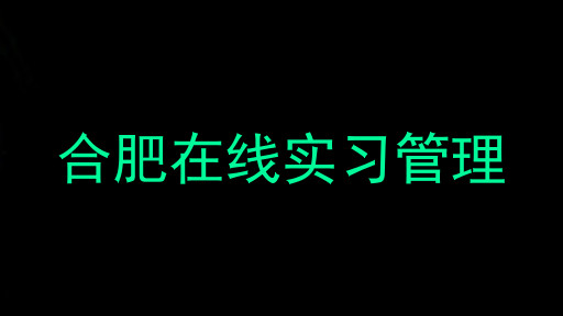 合肥在线实习管理