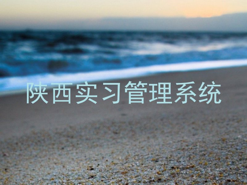 陕西实习管理系统