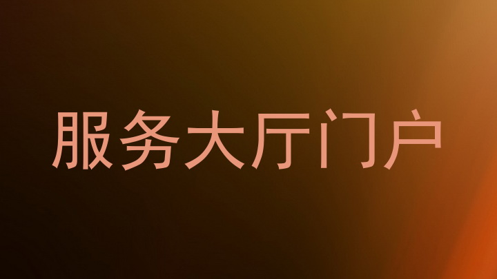 服务大厅门户
