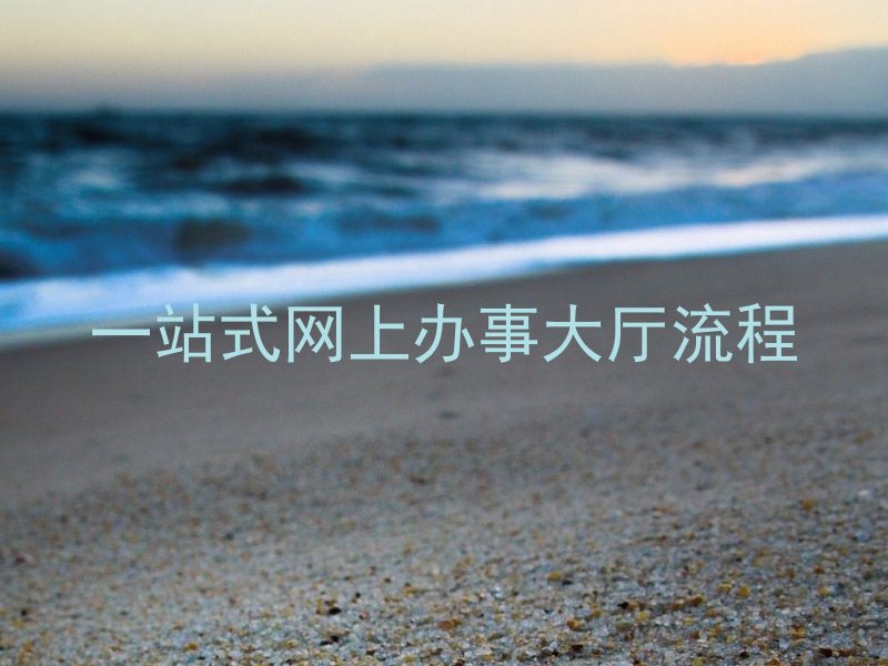 一站式网上办事大厅流程