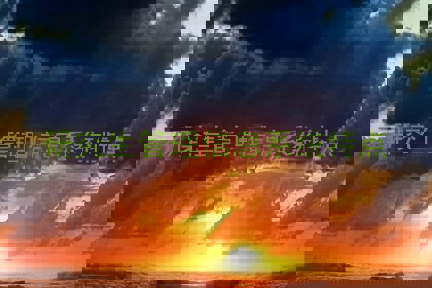 研究生管理信息系统特点