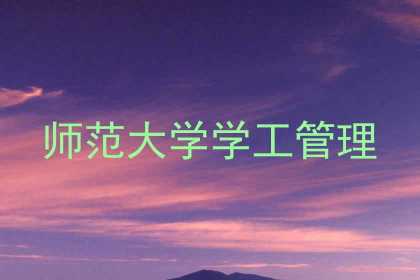 师范大学学工管理