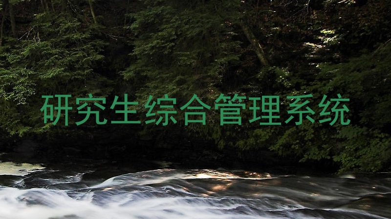 研究生综合管理系统