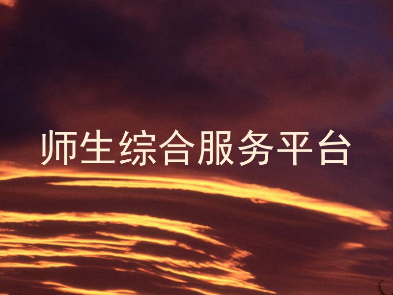 师生综合服务平台