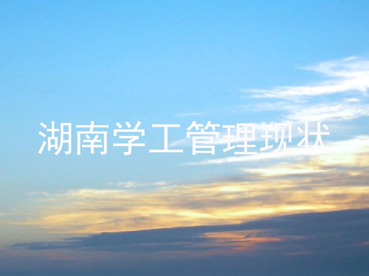 湖南学工管理现状