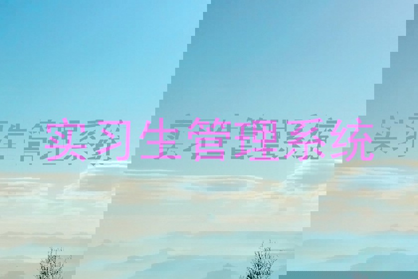实习生管理系统