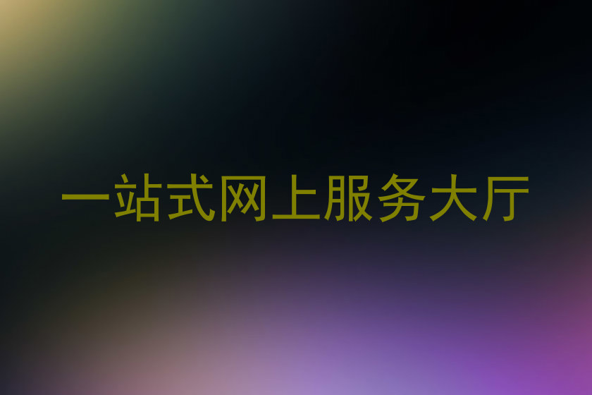 一站式网上服务大厅