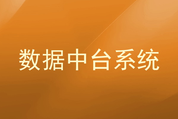 数据中台系统