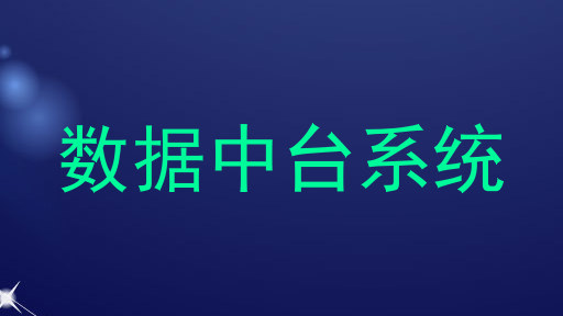 数据中台系统