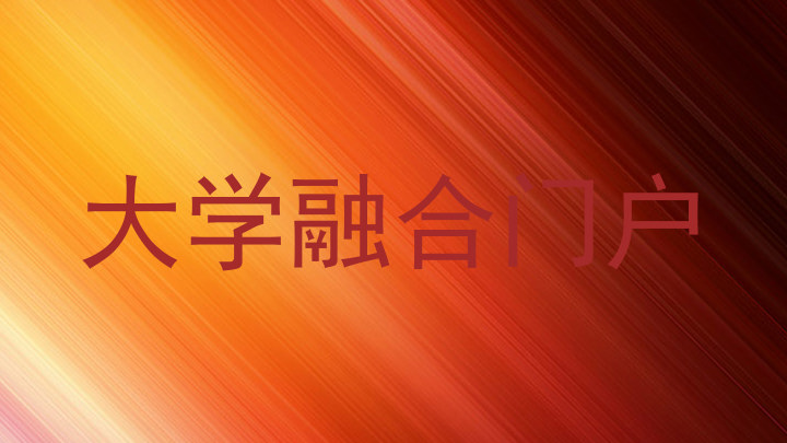 大学融合门户
